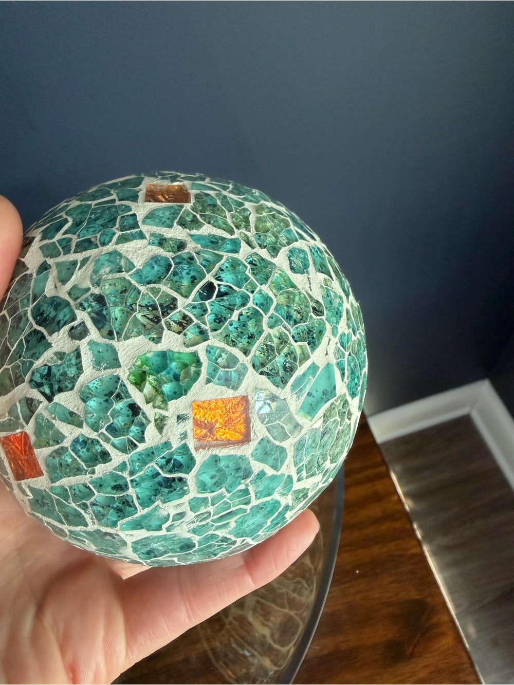 Decorative Mosaic Glass Balls - Picture 4 of 10